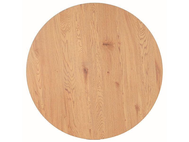 Stół Signal okrągły TETIS 100x100 dąb/czarny 1 szt