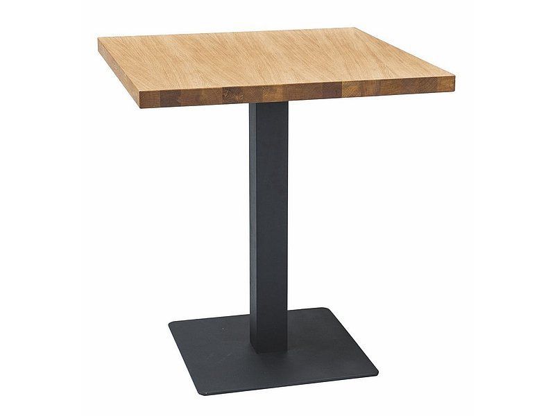 Stół Signal PURO 70x70 dąb laminat/czarny 1 szt
