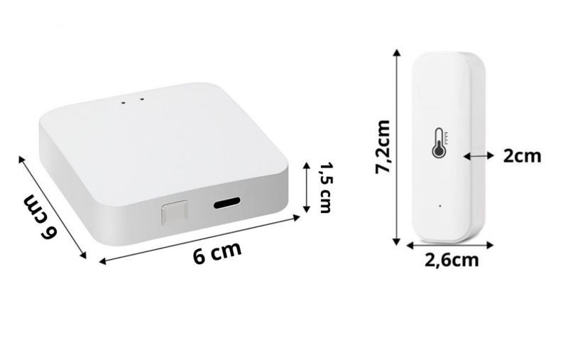 Stacja pogodowa Sone WiFi z dwoma czujnikami temperatury i wilgotności 1 szt.