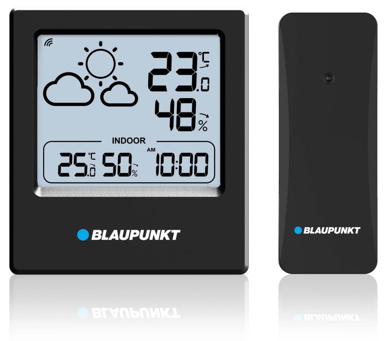 Stacja pogodowa z czujnikiem zewnętrznym Blaupunkt WS10BK 1 szt.