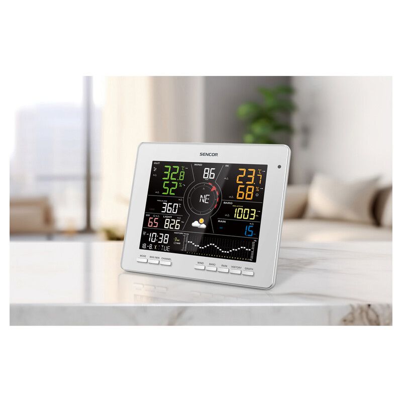 Stacja pogody SWS 16600 Sencor WiFi SENCOR HOME 7w1 1szt.