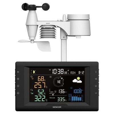Stacja pogody SWS 9400 Sencor duży ekran czujnik 5w1 1szt.
