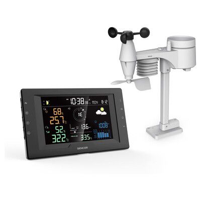 Stacja pogody SWS 9400 Sencor duży ekran czujnik 5w1 1szt.