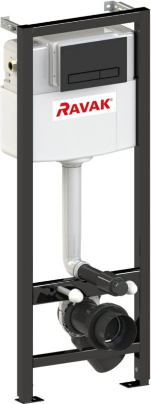Stelaż podtynkowy WC Ravak Smart przycisk czarny