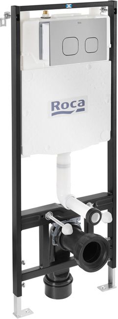 Stelaż podtynkowy WC Roca Active One przycisk chrom