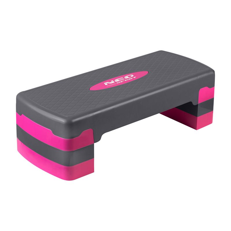 Step do aerobiku Neo-sport NS-400 różowy + mata 1szt.