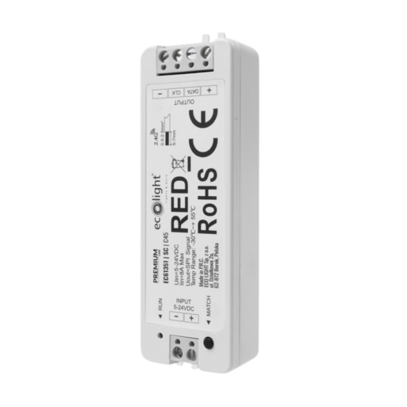 Sterownik Eco Light Sc Rf Digital Ic Rgb & Rgbw 8A 5-24V Cyfrowy Ec61351 1 szt.