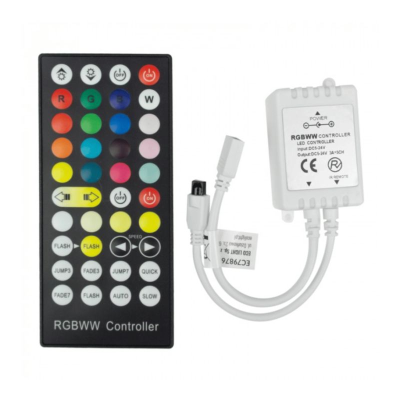 Sterownik LED Eco Light RGB+CCT 24A 288W 5-24V z pilotem 1 szt.