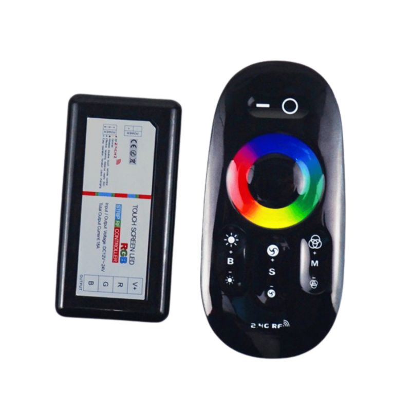 Sterownik LED RGB Eco Light RF 18A 12-24V dotykowy czarny 1 szt.
