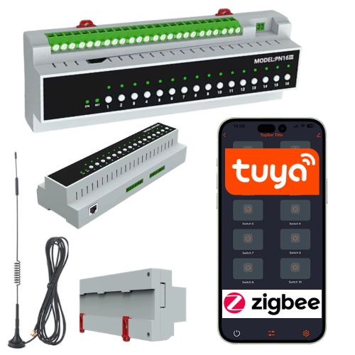Sterownik na Szynę DIN Sone Tuya ZigBee 16 kanałów 50A 16A 1szt.
