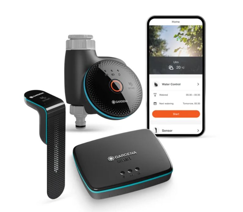 Sterownik nawadniania Gardena smart Sensor zestaw z czujnikiem wilgotności i bramką 1 kpl.