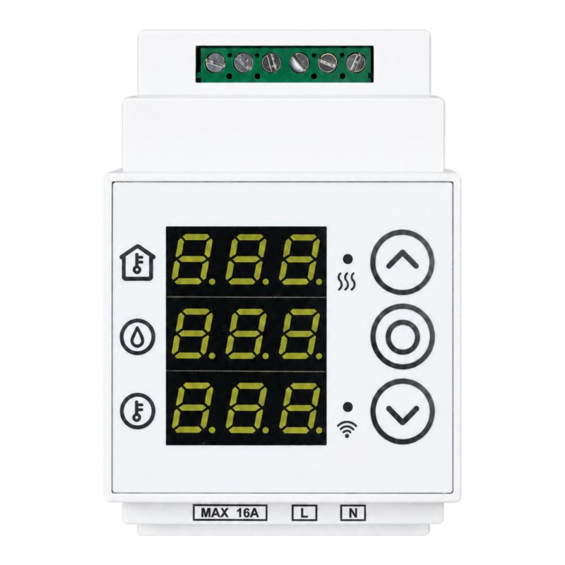 Sterownik przeciwoblodzeniowy Warmtec Wi-Fi wyświetlacz LCD programowanie SPW01 1 szt.