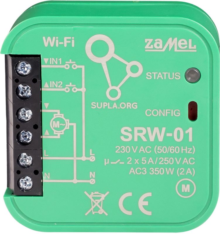 Sterownik rolet Wi-Fi Zamel typ: SRW-01