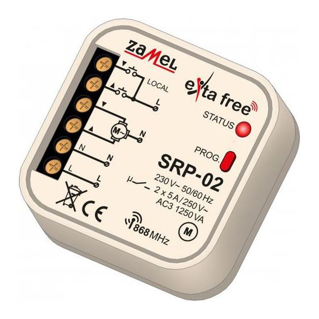 Sterownik rolet Zamel SRP-02 podtynkowy