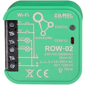 Sterownik Wi-Fi Zamel dwukanałowy typ: ROW-02
