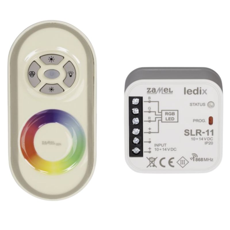 Sterownik Zamel Rgb Z Pilotem Sterowanie Bezprzewodowe Exta Free Slr-11P 1 szt.