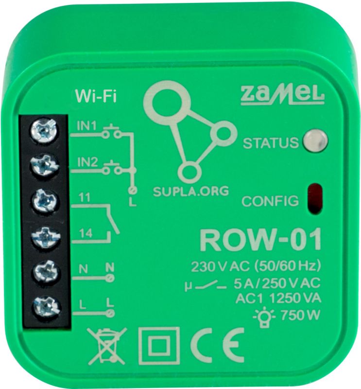 Sterownik Zamel Wi-Fi jednokanałowy Row-01