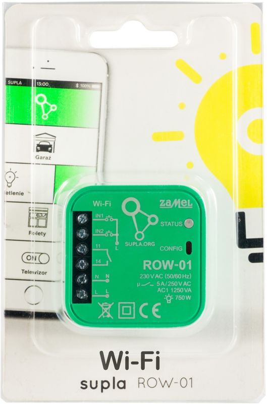 Sterownik Zamel Wi-Fi jednokanałowy Row-01