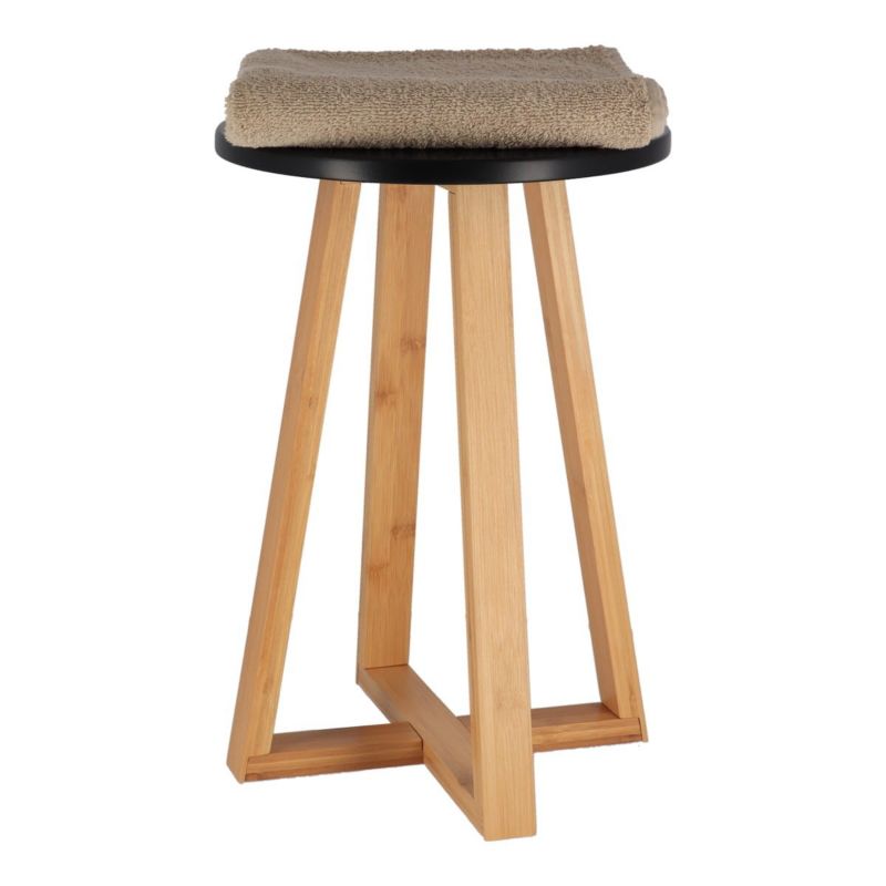 Stołek bambusowy Black bamboo Tendance czarny 43 cm 1 szt.