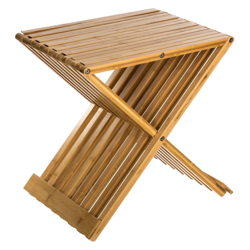 Stołek bambusowy Cross składany 5Five Simply Smart brązowy 50 cm 1 szt.