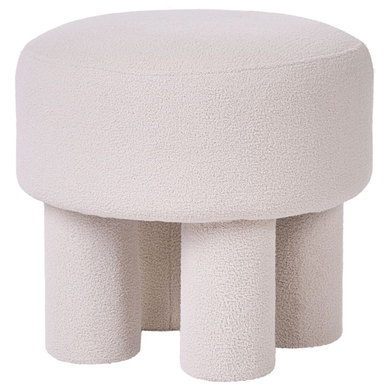 Stołek Canby Boucle Złamana biel 1 szt.