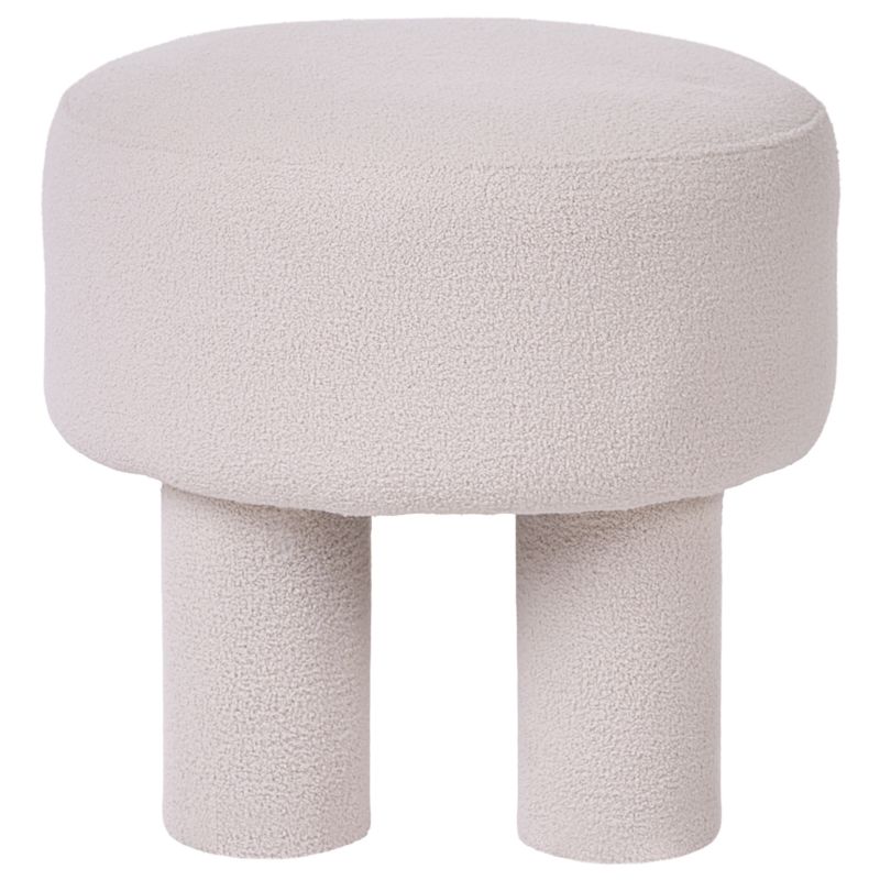 Stołek Canby Boucle Złamana biel 1 szt.