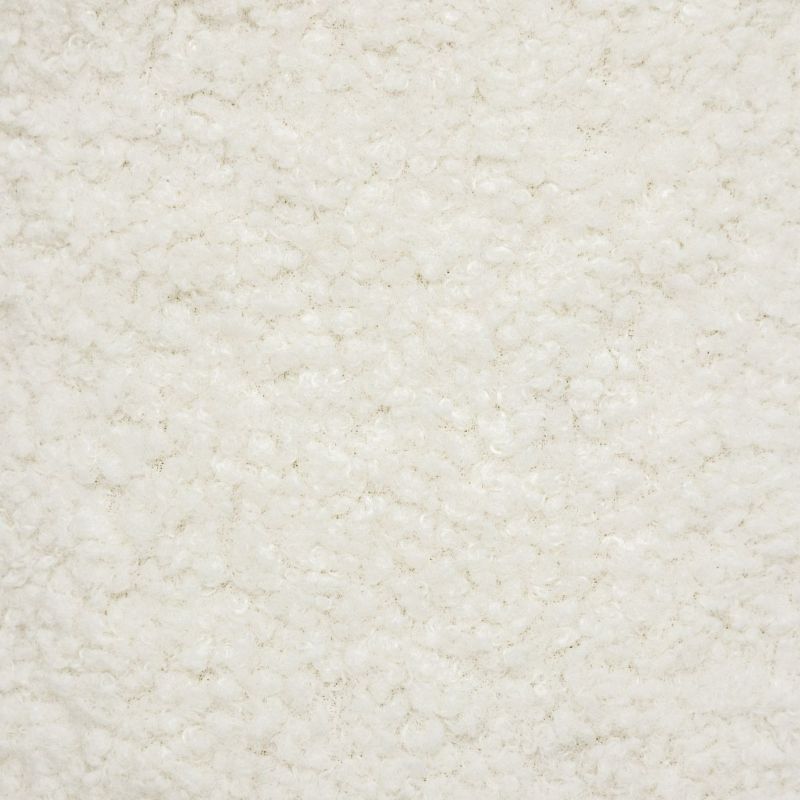 Stołek tapicerowany Atmosphera biały boucle 35 cm 1 szt.