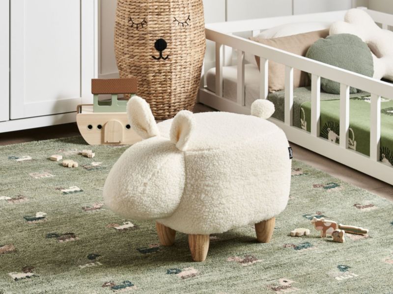 Stołek w kształcie królika Bunny Biały 1 szt.