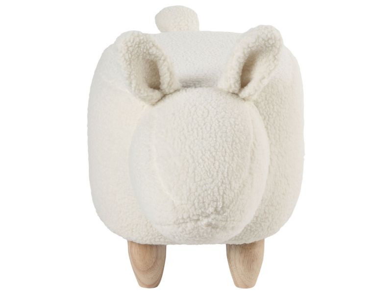 Stołek w kształcie królika Bunny Biały 1 szt.