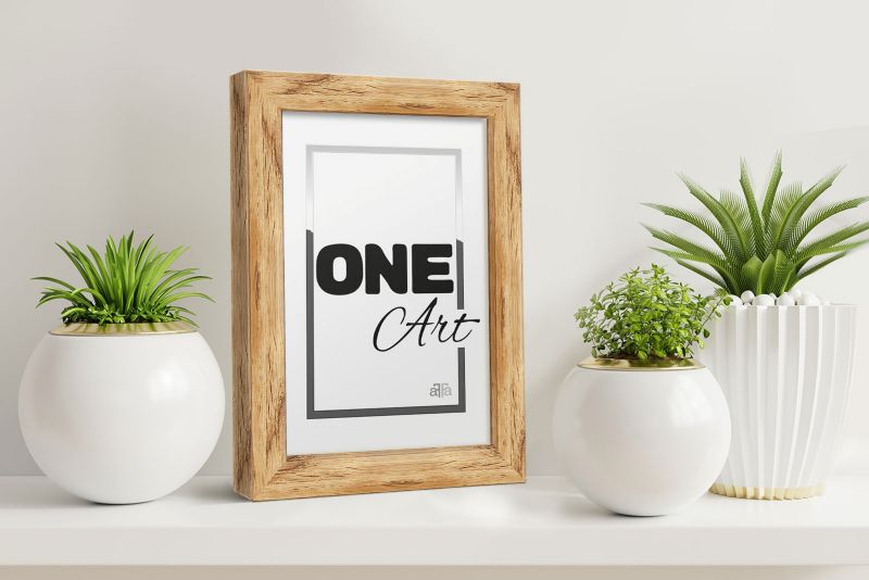 Stojąca mała ramka Hekla 20x30, ramki  dyplom naturalny 1szt.