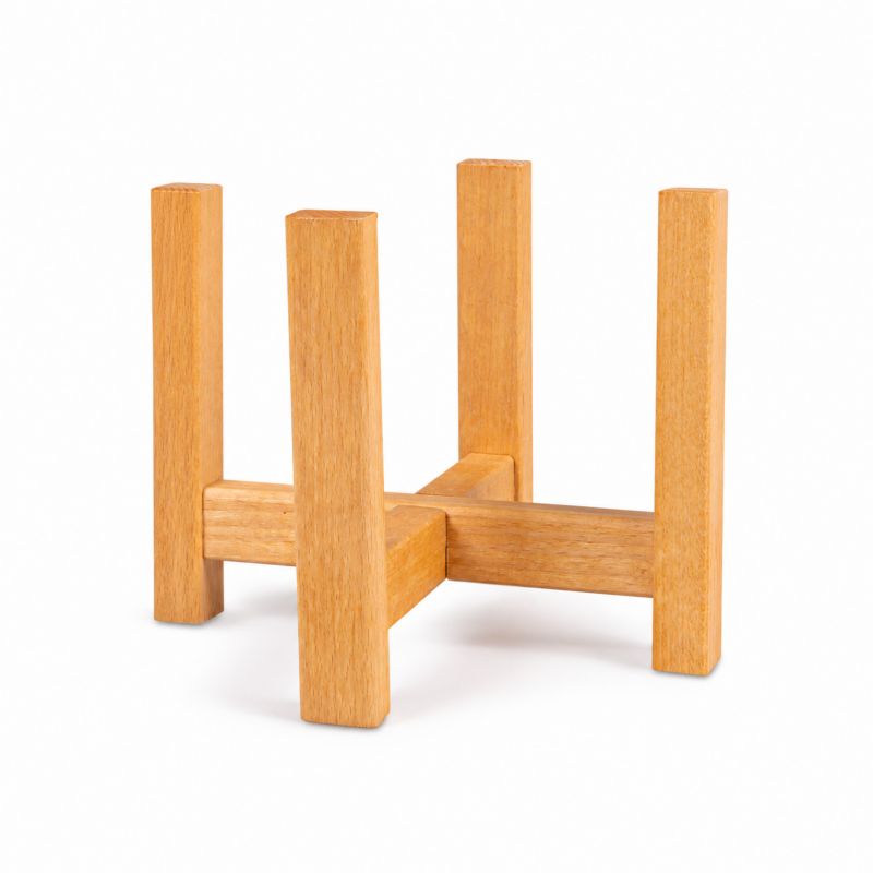 Stojak drewniany Ceramik do osłonki 19 cm średni naturalny 1 szt.