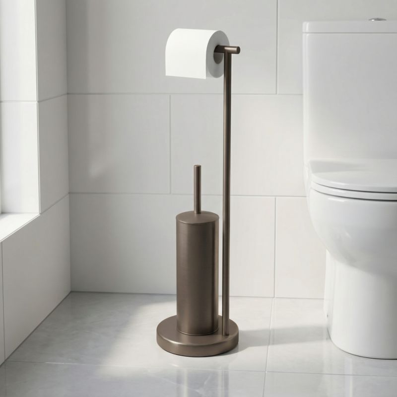 Stojak na papier GoodHome Koros titanium