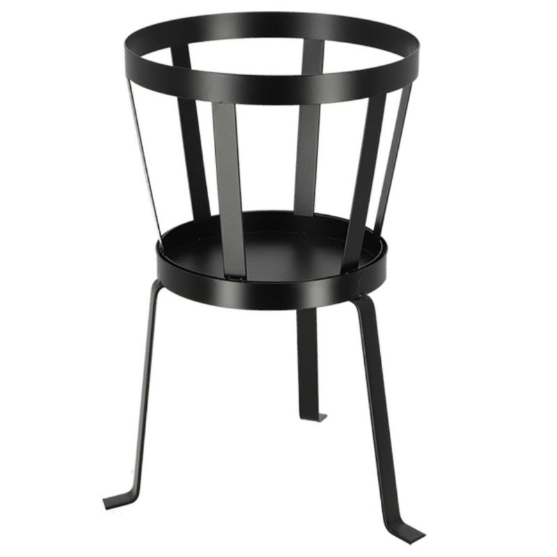 Stojak na pochodnię szwedzką Esschert Design stalowy czarny 41x29,6x28,3 cm 1 szt.