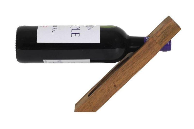 Stojak na wino GRAVINO HowHomely balansujący akacja 26,5x5x3 cm 1 szt.