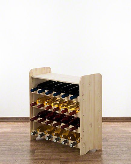 Stojak na wino MODO24 drewniany na 24 butelki naturalny 1 szt.