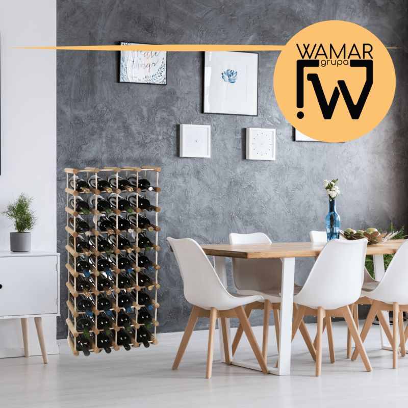Stojak na wino MODO24 modułowy na 27 butelek dębowy naturalny 1 szt.