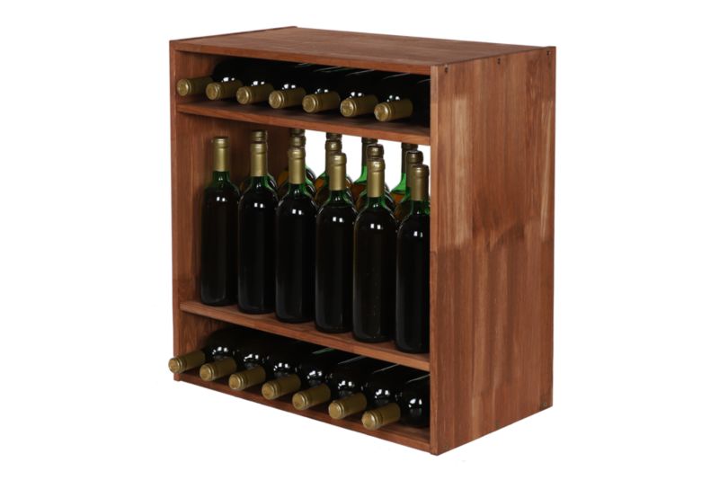 Stojak na wino MODO24 prezentacyjny 12 butelek brązowy 1 szt.