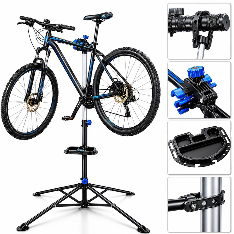 Stojak serwisowy na rower uchwyt do roweru 30kg regulowany wieszak rowerowy Fixem 1szt