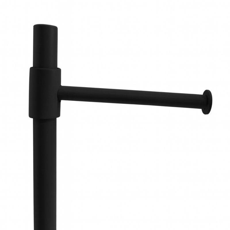 Stojak WC Estiva Round Black czarny mat 3w1 uchwyt na papier rolki i szczotka WC 1 szt.