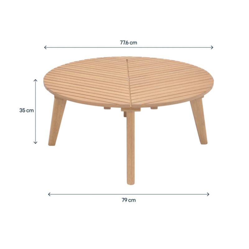 Stół okrągły GoodHome Hania 78 cm