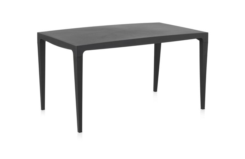 Stół plastikowy Shaf 140 x 75 cm antracyt