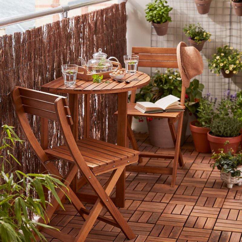 Stół półokrągły GoodHome Virginia 70 cm