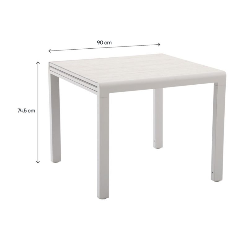 Stół rozkładany GoodHome Mallia 90-180 cm