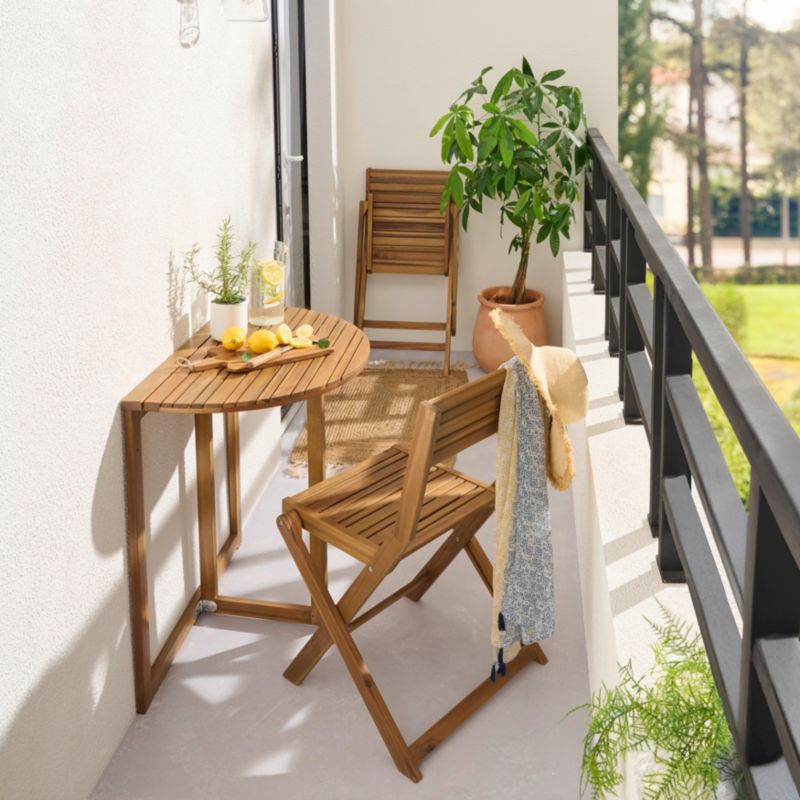 Stół składany półokrągły GoodHome Lyco 68 x 48 x 75 cm
