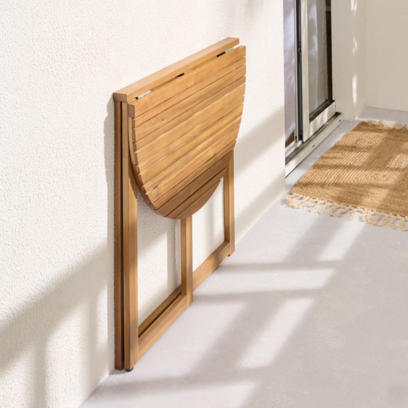 Stół składany półokrągły GoodHome Lyco 68 x 48 x 75 cm