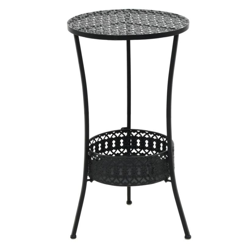 Stolik barowy ogrodowy WaszeMeble z metalu czarny WM-245939 1 szt.