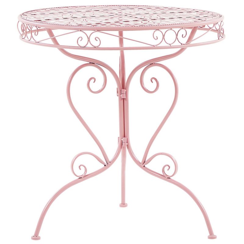 Stolik bistro Albinia 70 cm 70 cm Metal Różowy 1 szt.