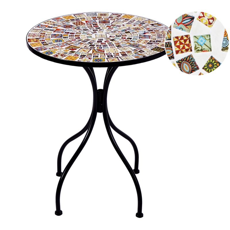 Stolik bistro Casario 60 cm 60 cm Czarny 1 szt.