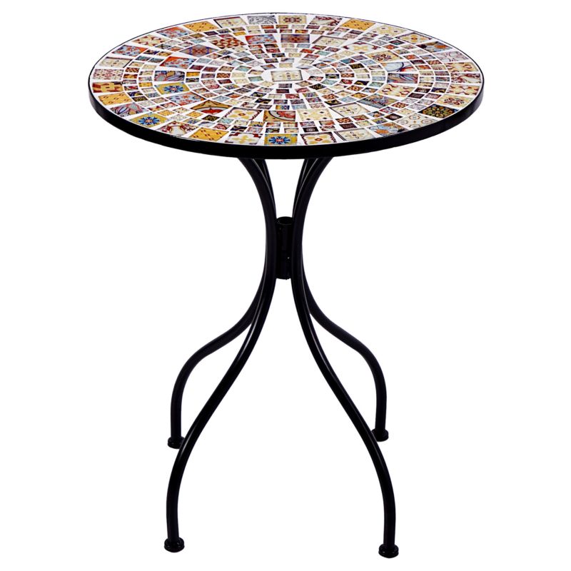 Stolik bistro Casario 60 cm 60 cm Czarny 1 szt.
