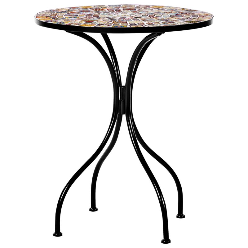Stolik bistro Casario 60 cm 60 cm Czarny 1 szt.